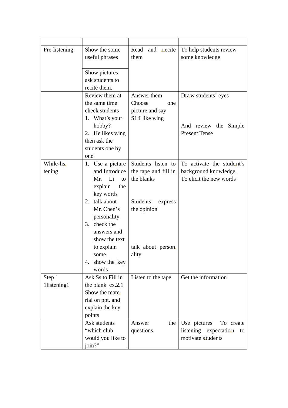 八年级英语上册Unit 1 Free Time Lesson 1 I like playing the guitar教案北师大版_第2页