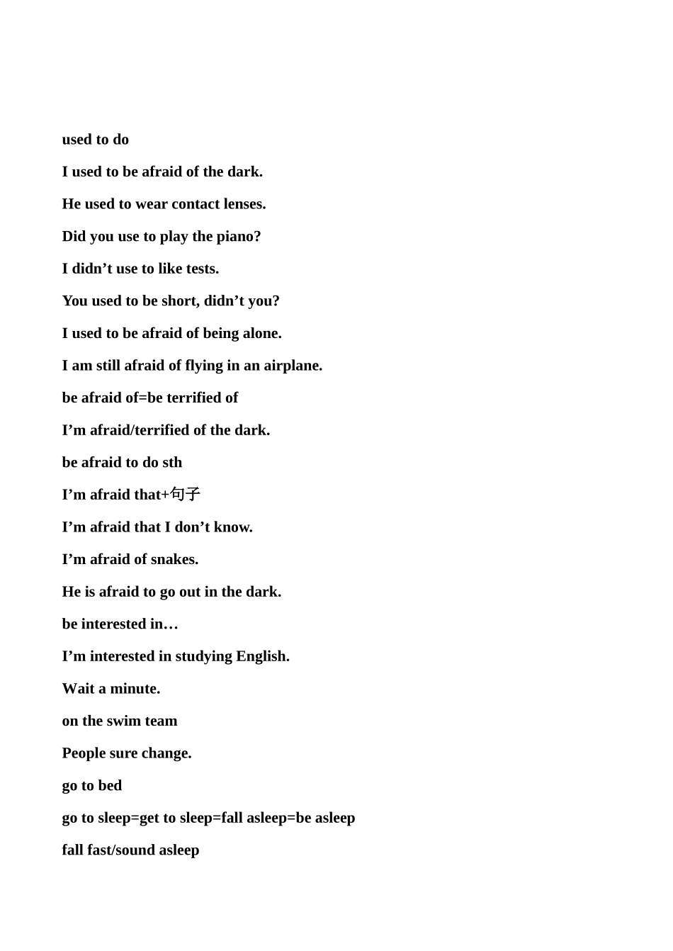 九年级英语Unit 2重要词组和句子_第3页