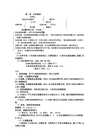 眼屈光知识点