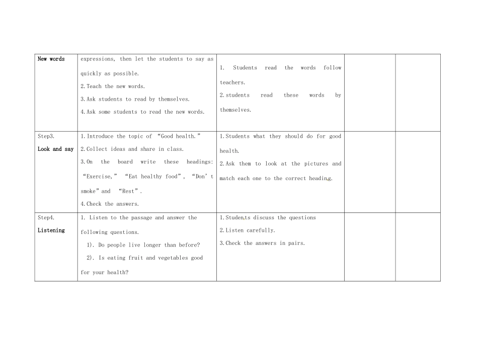 四川省华蓥市九年级英语下册《Module 5 Unit 2 Get off the sofa》教案 （新版）外研版-（新版）外研版初中九年级下册英语教案_第2页