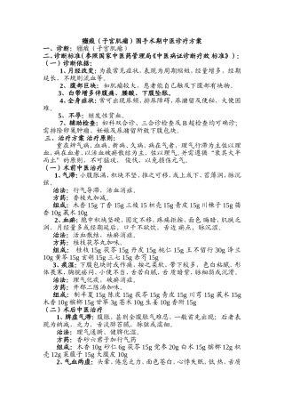 症瘕围手术期中医诊疗方案