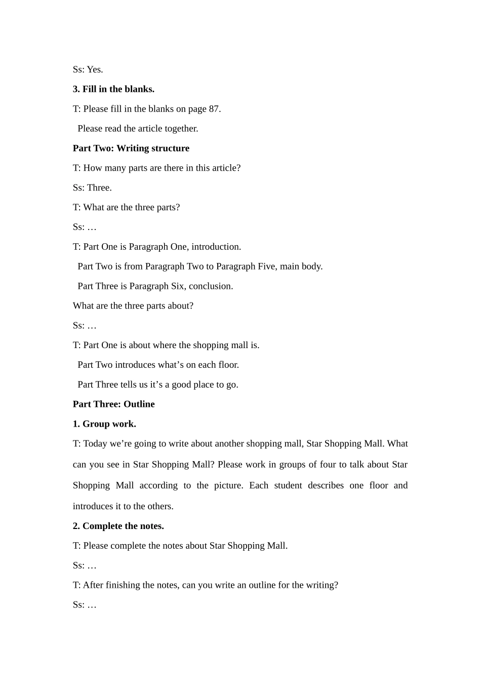 七年级英语 Unit 5 Main task教案牛津版_第2页