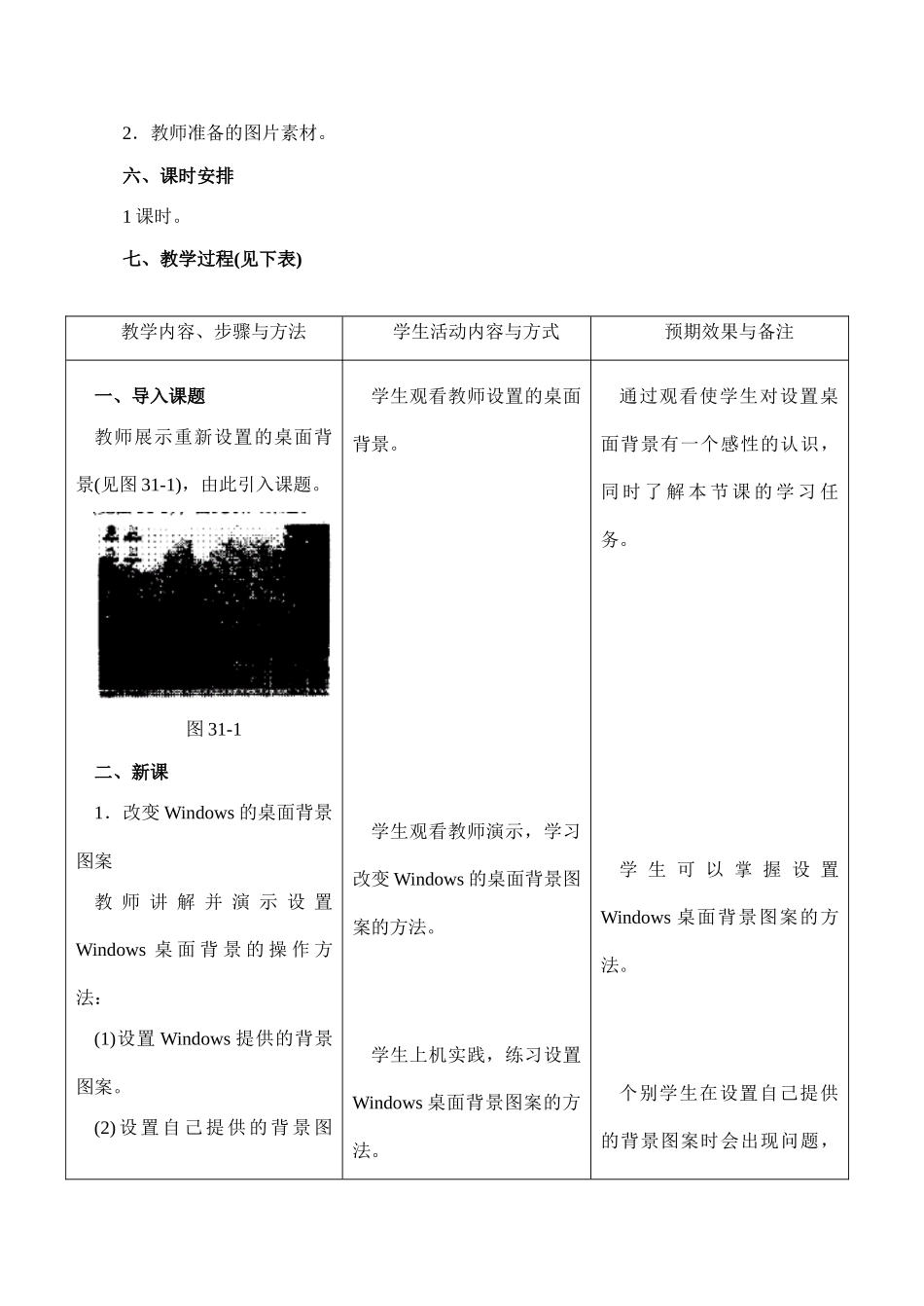 [初中信息技术]七年级 第三十一课 桌面设置(一)_第2页