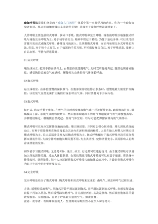 瑜伽呼吸法是我们分享的