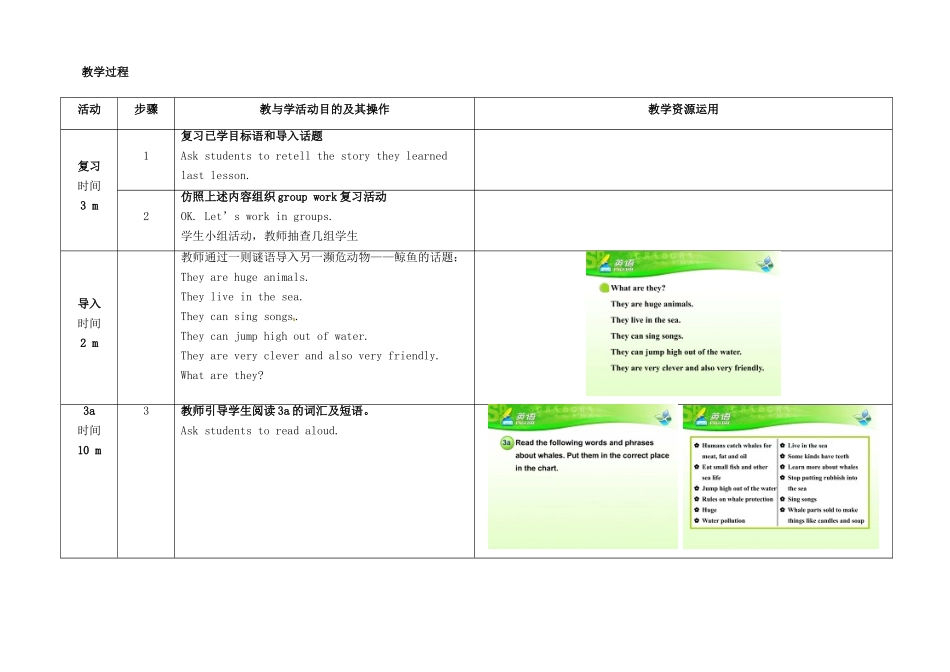 八年级英语下册 Unit 7 What's the highest mountain in the world（第6课时）教学设计 （新版）人教新目标版-（新版）人教新目标版初中八年级下册英语教案_第2页