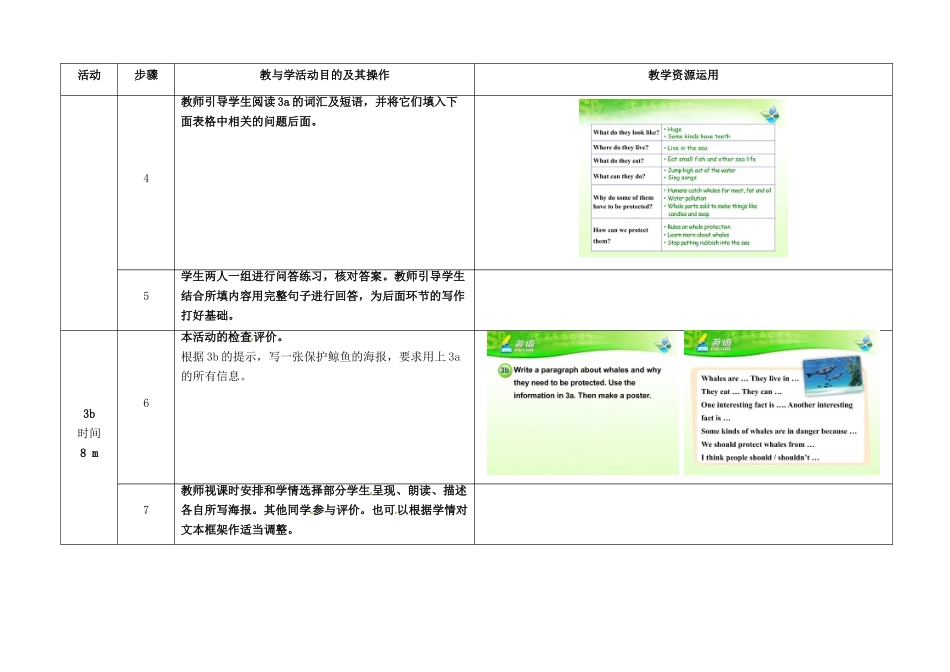 八年级英语下册 Unit 7 What's the highest mountain in the world（第6课时）教学设计 （新版）人教新目标版-（新版）人教新目标版初中八年级下册英语教案_第3页