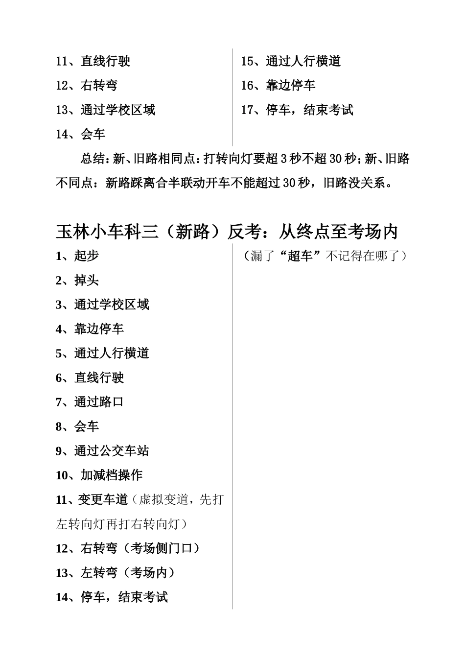 玉林小车科三考试流程的分享,2015年1月29日刚拿了驾照!_第3页