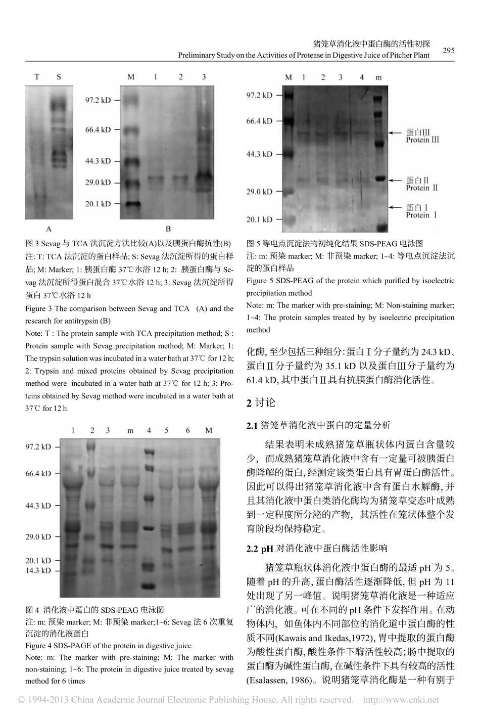 猪笼草消化液中蛋白酶的活性初探_唐历波_第3页