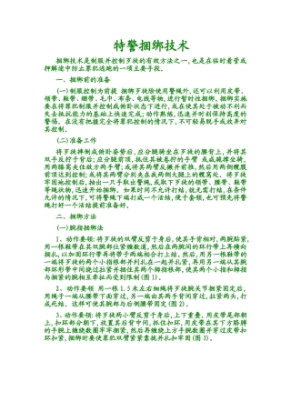 特警捆绑技术