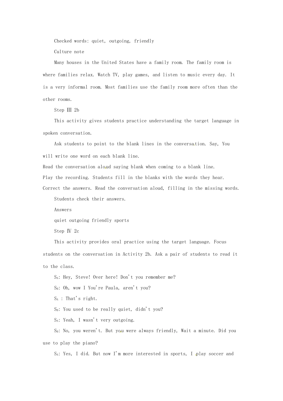 吉林省伊通县实验中学九年级英语全册《Unit 2 I used to be afraid of the dark》教案 人教新目标版_第3页