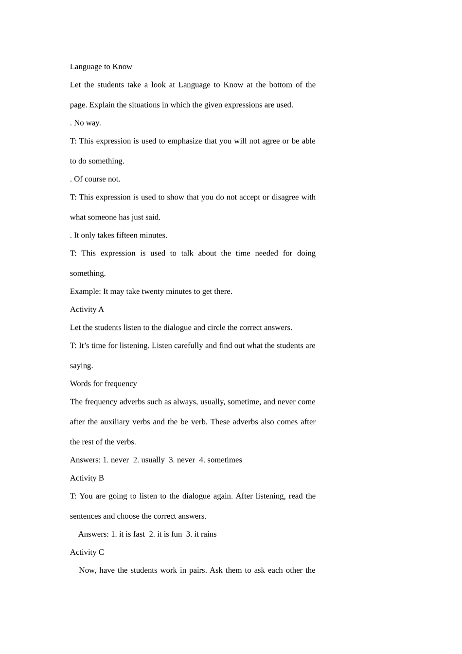 七年级英语下：Unit 5 Cheap and Fun!lesson 1教案教科版_第3页
