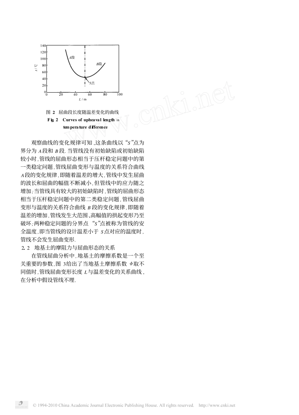 温度应力下海底管线屈曲分析方法的改进_第3页