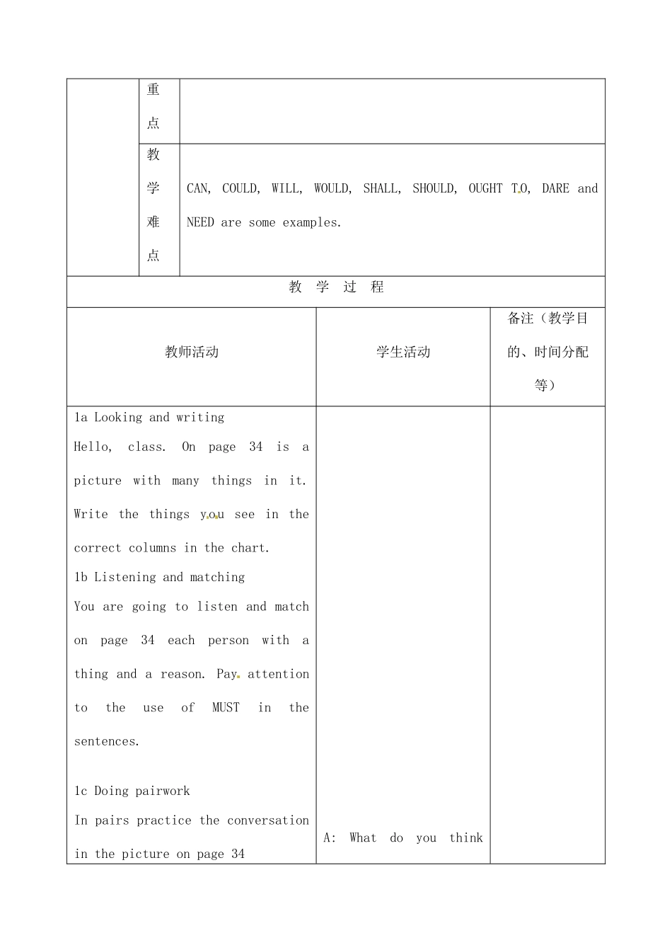 吉林省四平市第十七中学九年级英语全册《Unit 5 It must beiong to Carla》（第5课时）教案 人教新目标版_第2页