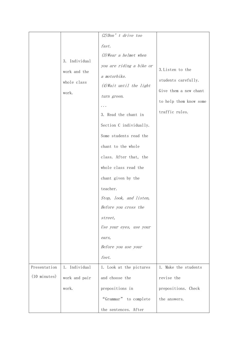 七年级英语下册 Unit 6 Our local area Topic 3 Which is the way to the hospital Section D教案 （新版）仁爱版-（新版）仁爱版初中七年级下册英语教案_第3页