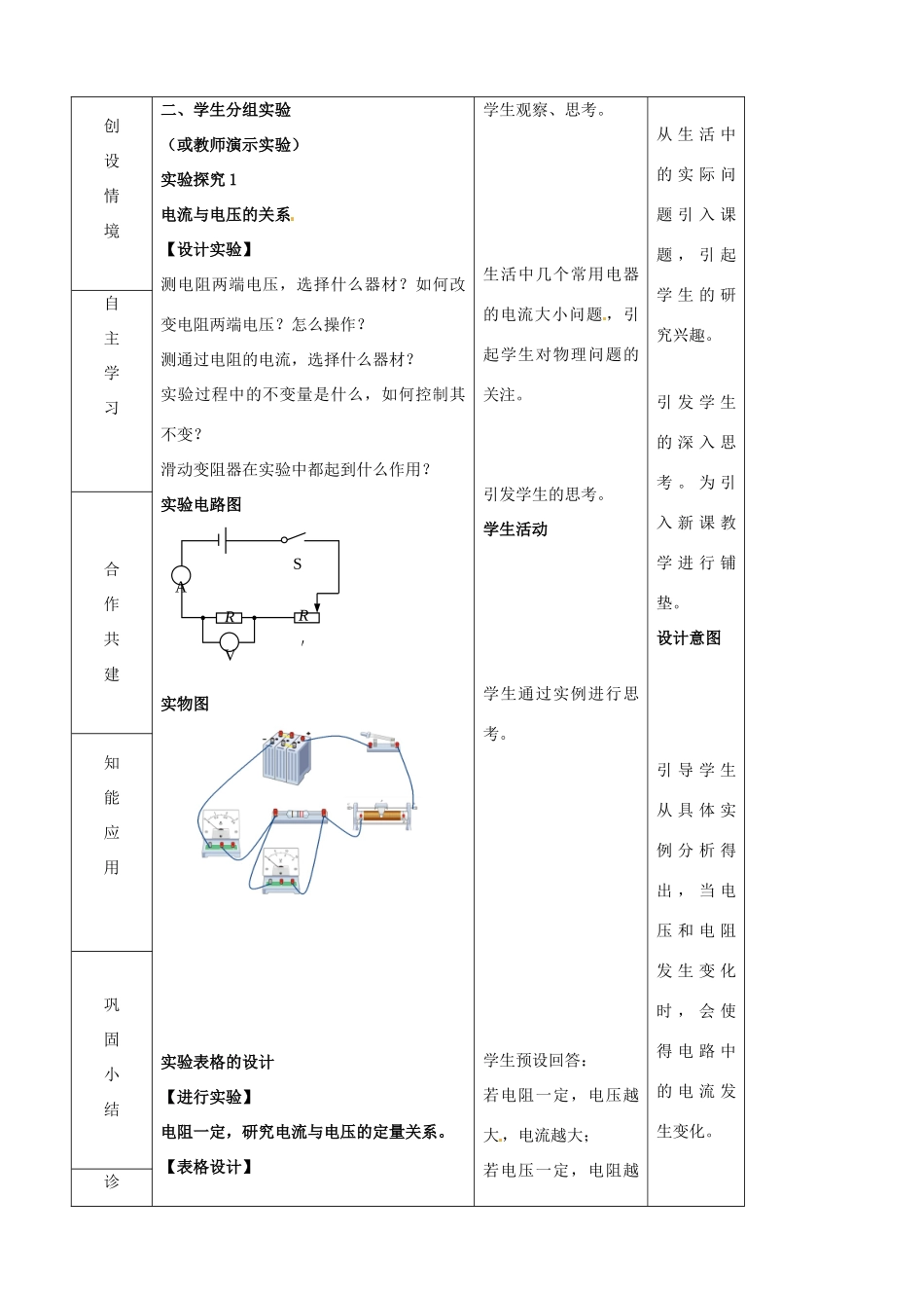 九年级物理全册《15.2 科学探究 欧姆定律》教案1 （新版）沪科版-（新版）沪科版初中九年级全册物理教案_第2页
