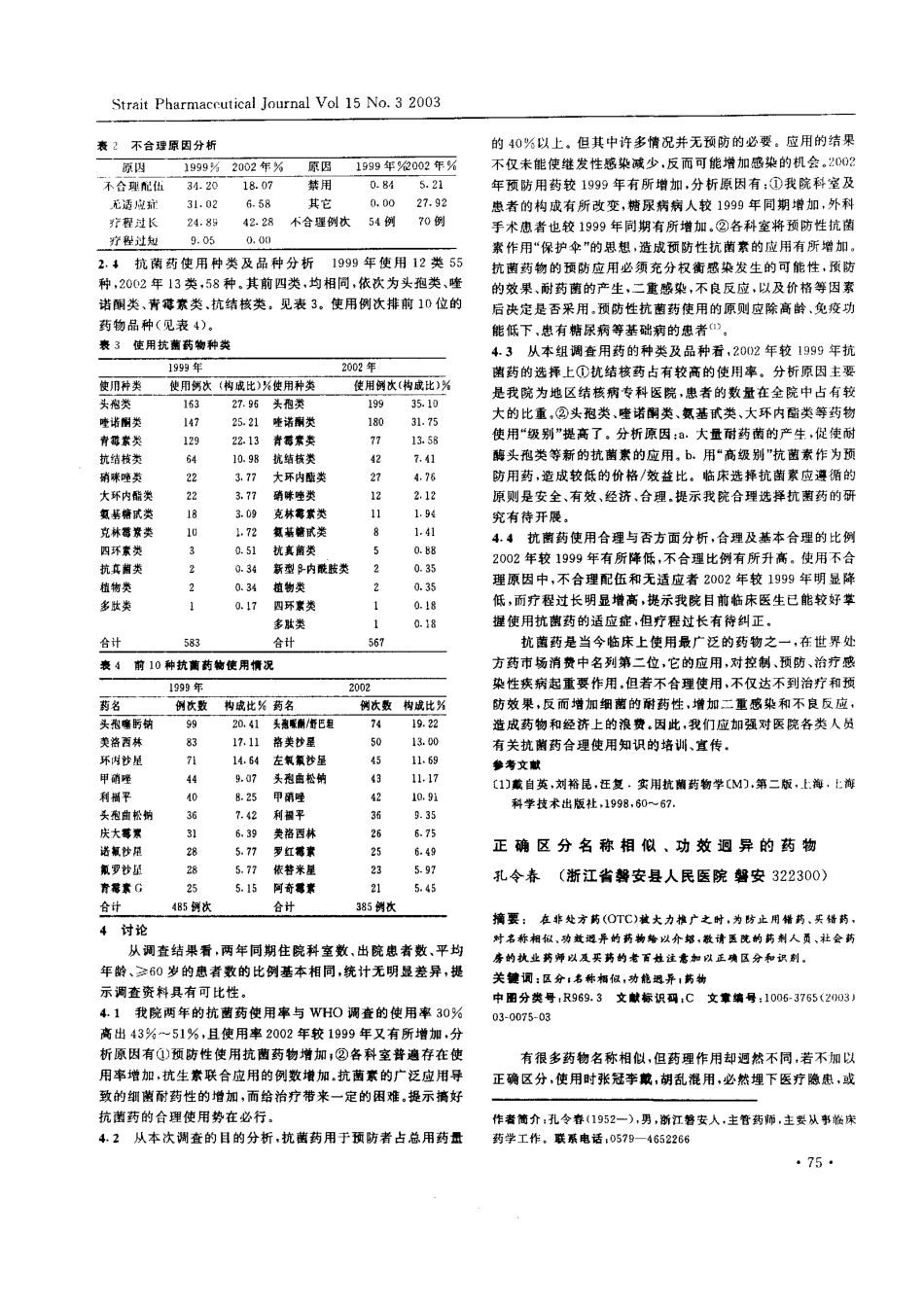 正确区分名称相似、功效迥异的药物_第1页