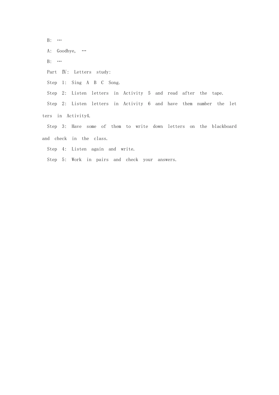 七年级英语上册 Starter Module 1 My teacher and my friends Unit 1 Good morning Miss Zhou教案 （新版）外研版-（新版）外研版初中七年级上册英语教案_第3页