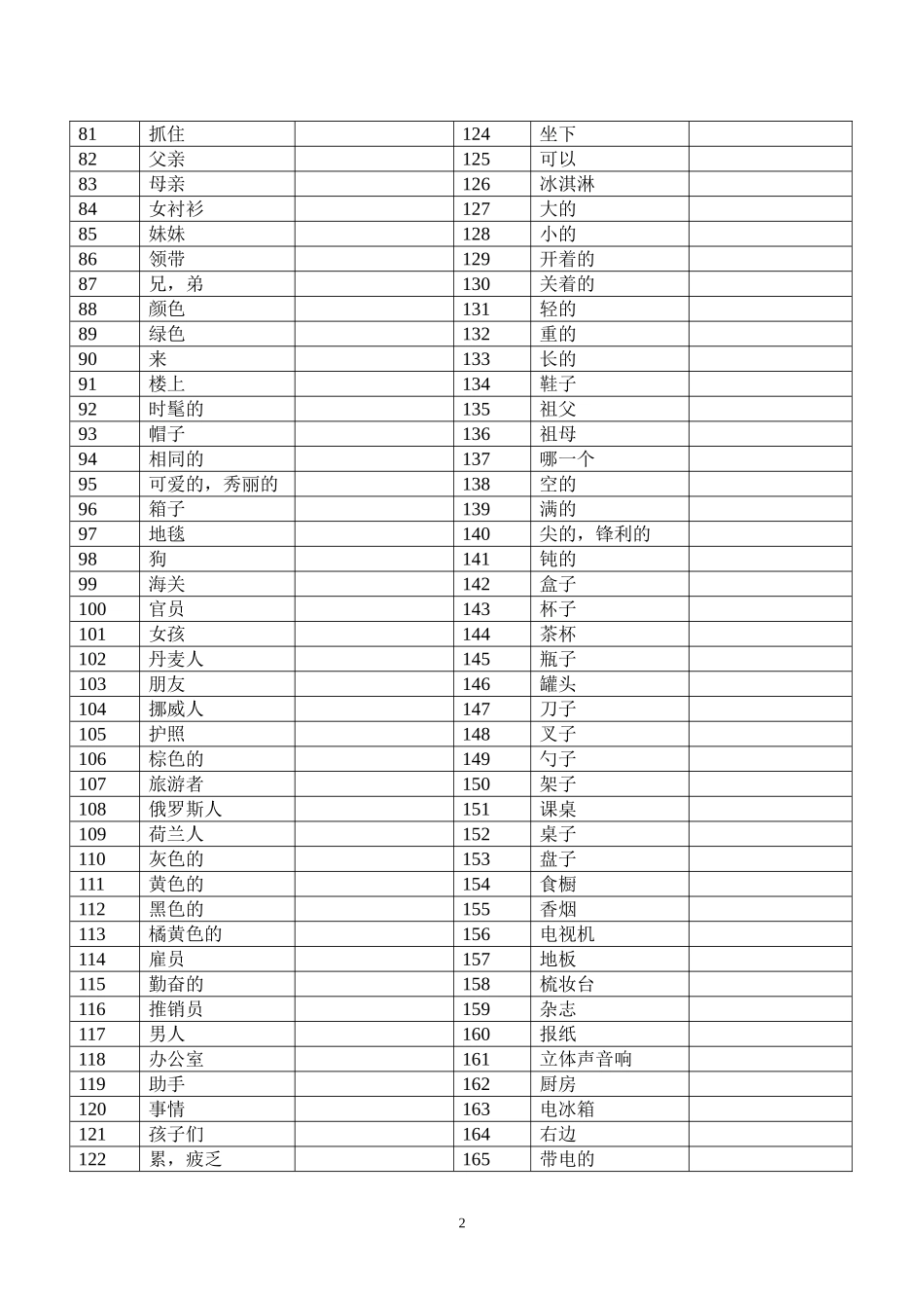 新概念英语一册单词汉译英_第2页