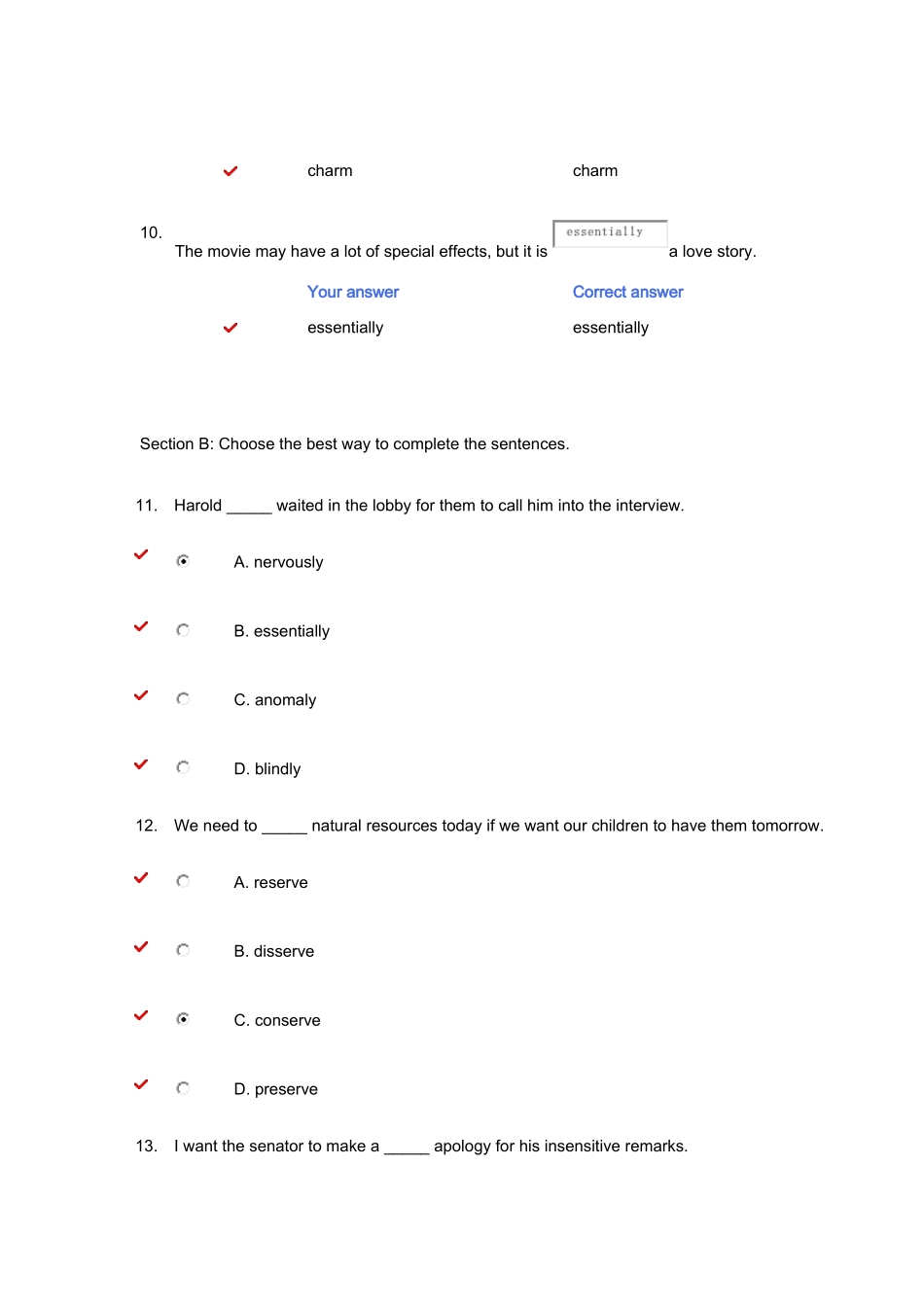 新标准大学英语综合教程单元测试第8单元答案_第3页
