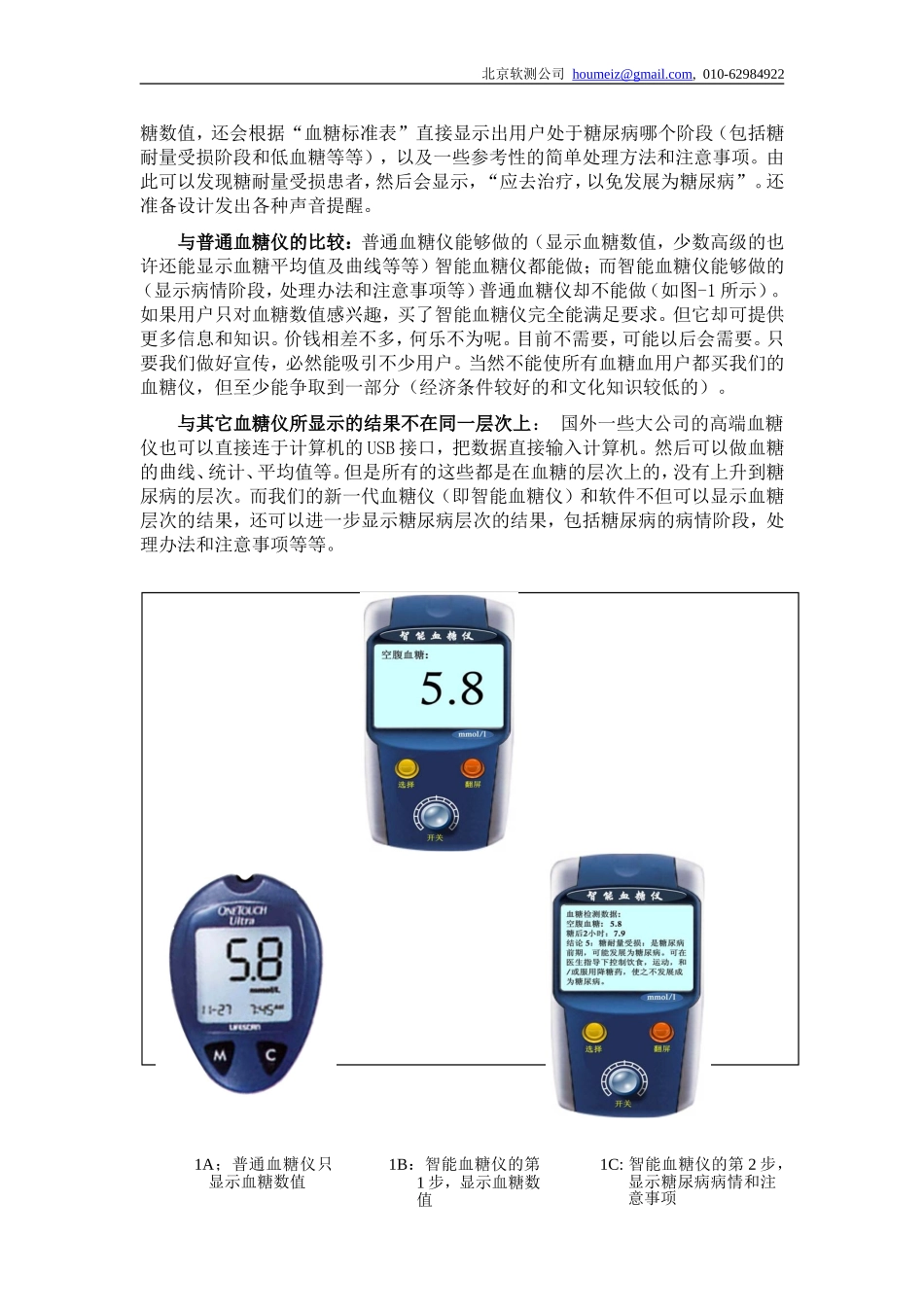 新一代血糖仪及糖尿病监测系统商业计划书-精简版(2)_第2页