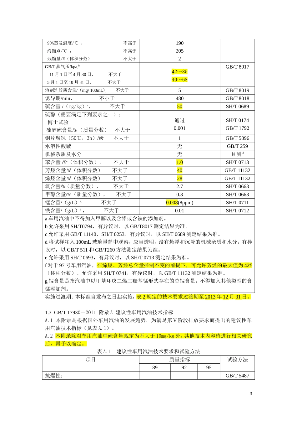 我国汽柴油标准_第3页
