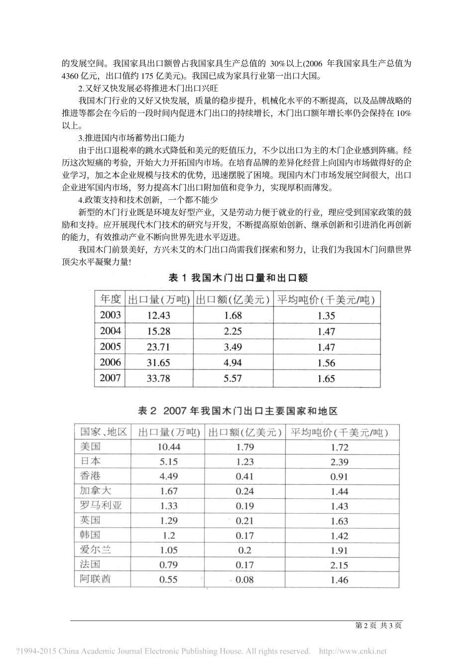 我国木门出口万兴未艾_王永林_第2页