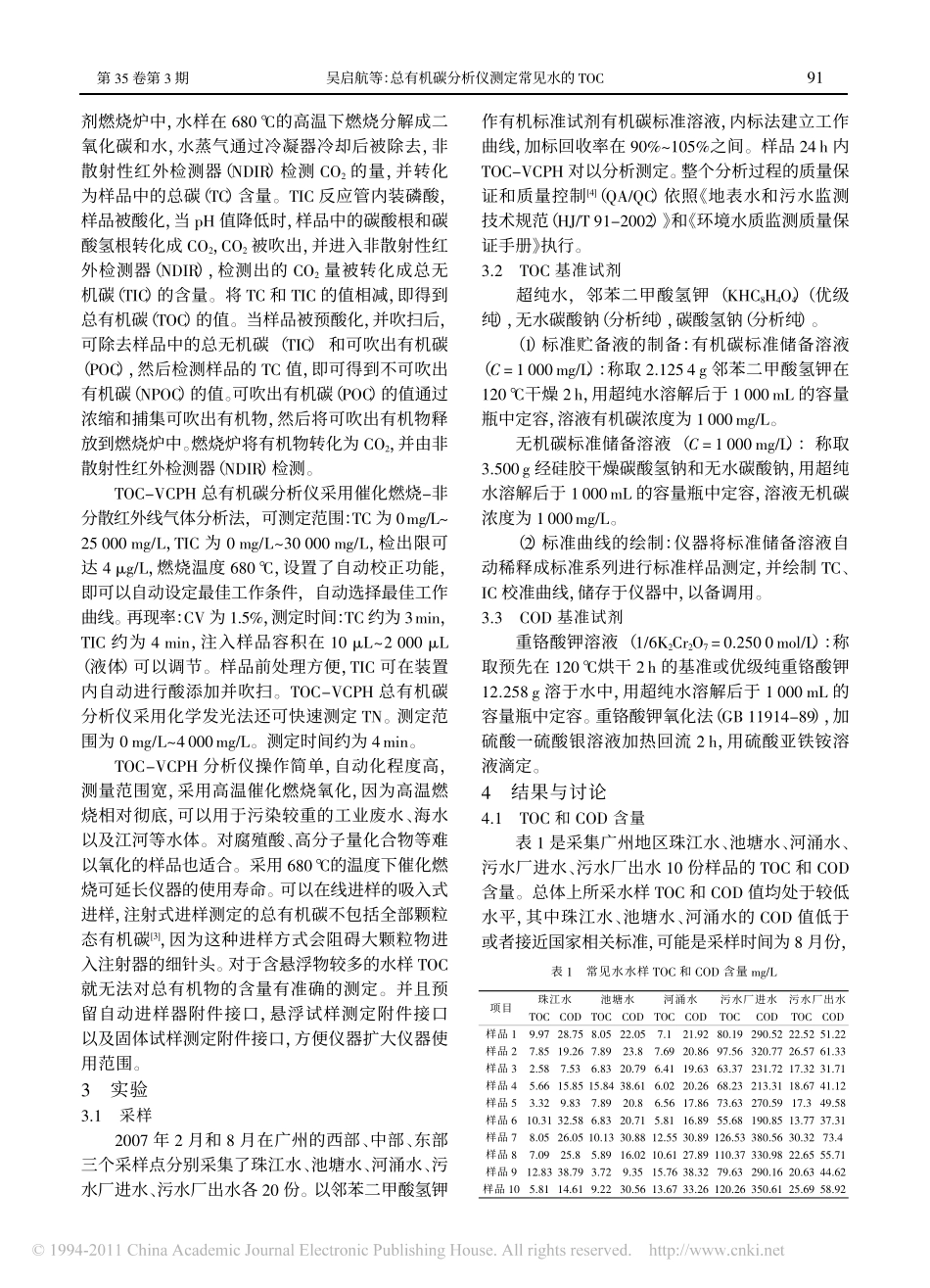 总有机碳分析仪测定常见水的TOC_第2页