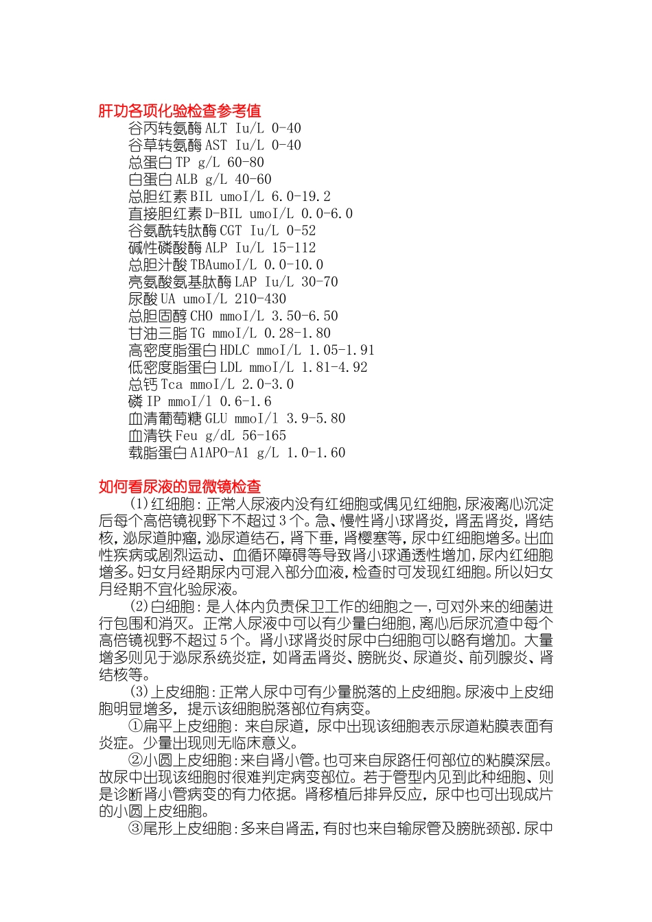 怎样看尿常规化验单_第2页
