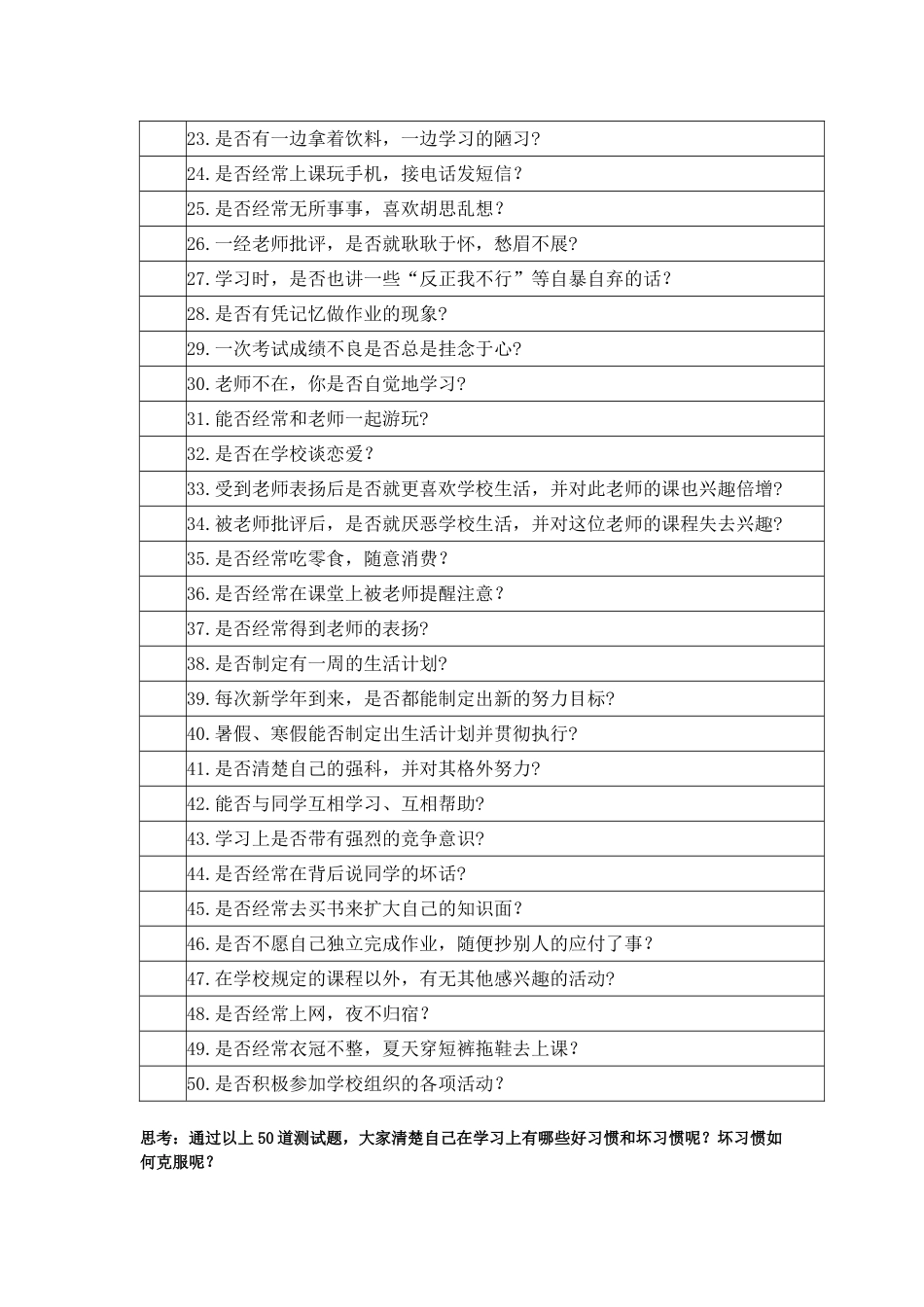 心理健康教育教案、习惯养的好 终身受其益_第3页