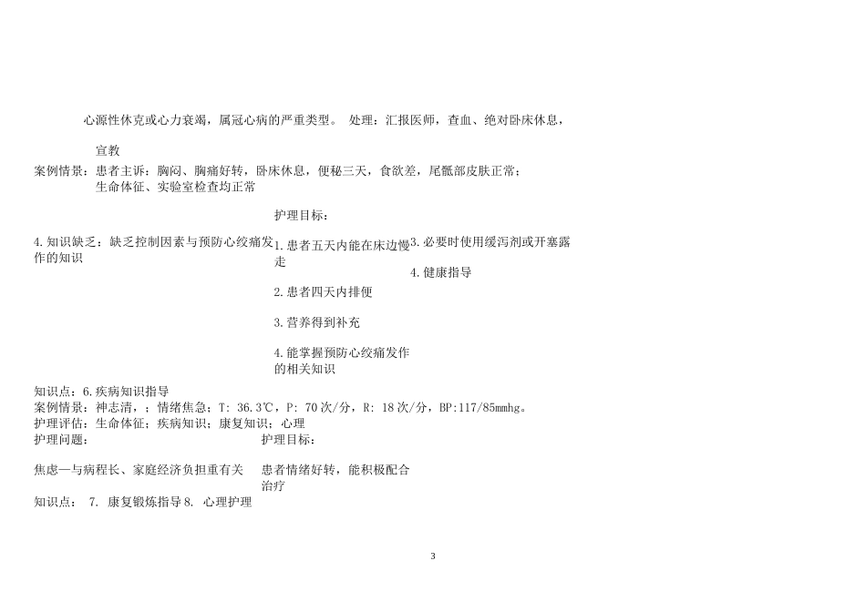 心梗临床护理路径_第3页