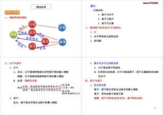 微观世界(分子、原子、离子)