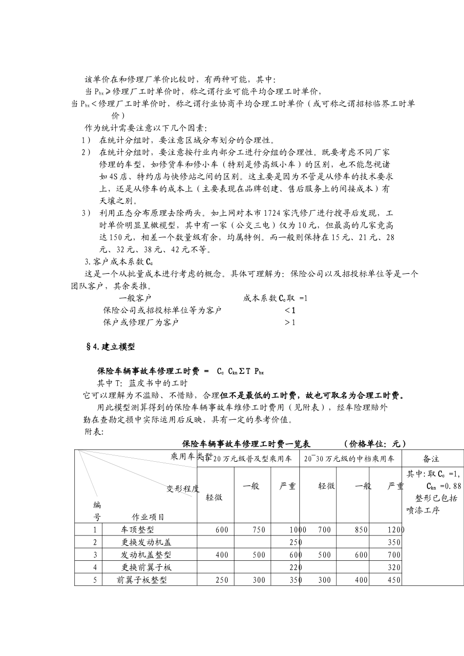 影响保险车辆事故车修理工时费的因素及其他_第3页