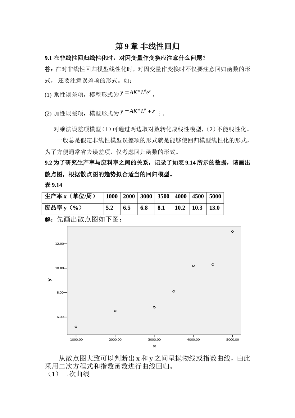 应用回归分析    第九章  部分答案_第1页