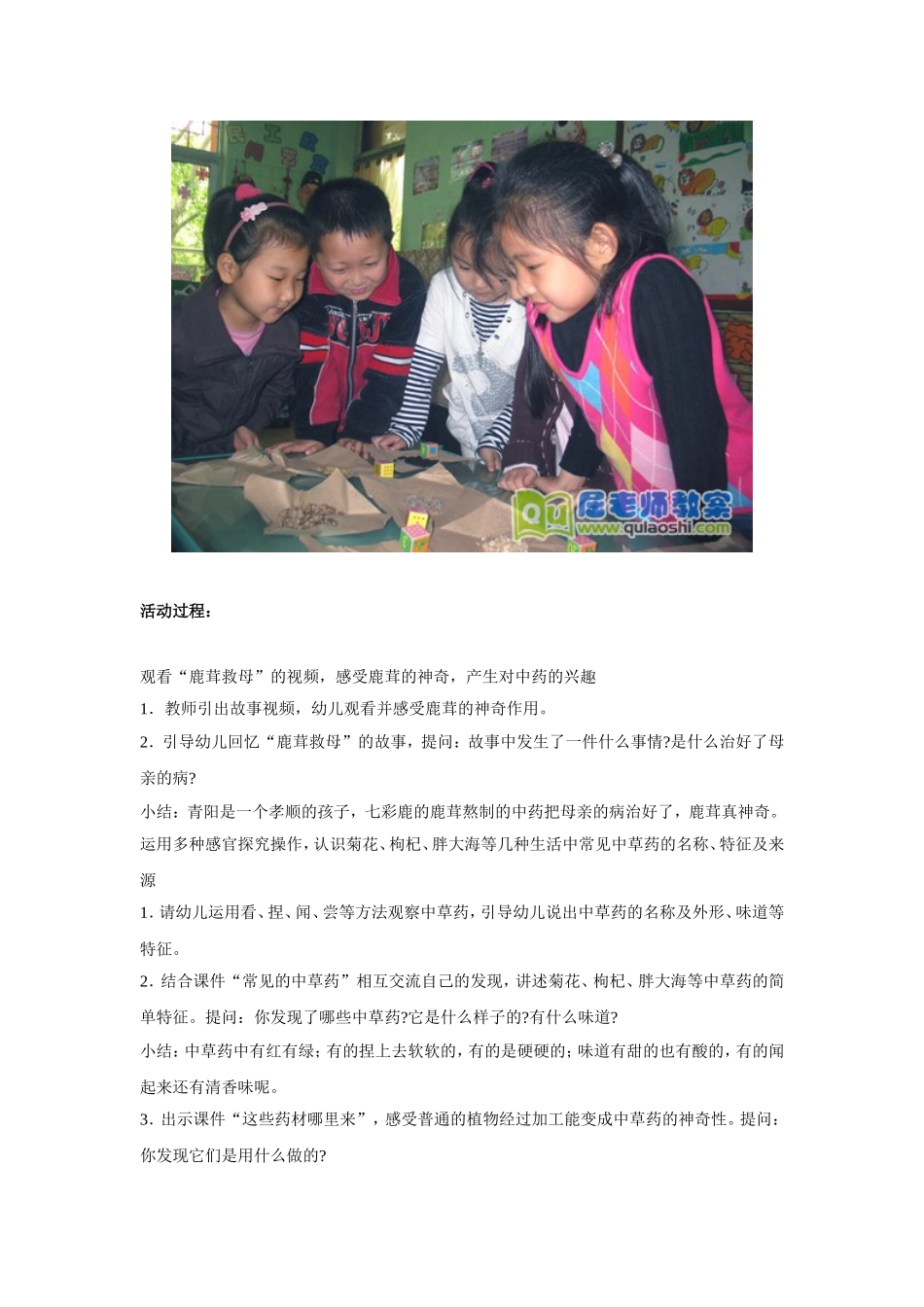 幼儿园大班科学教案：神奇的中草药_第2页
