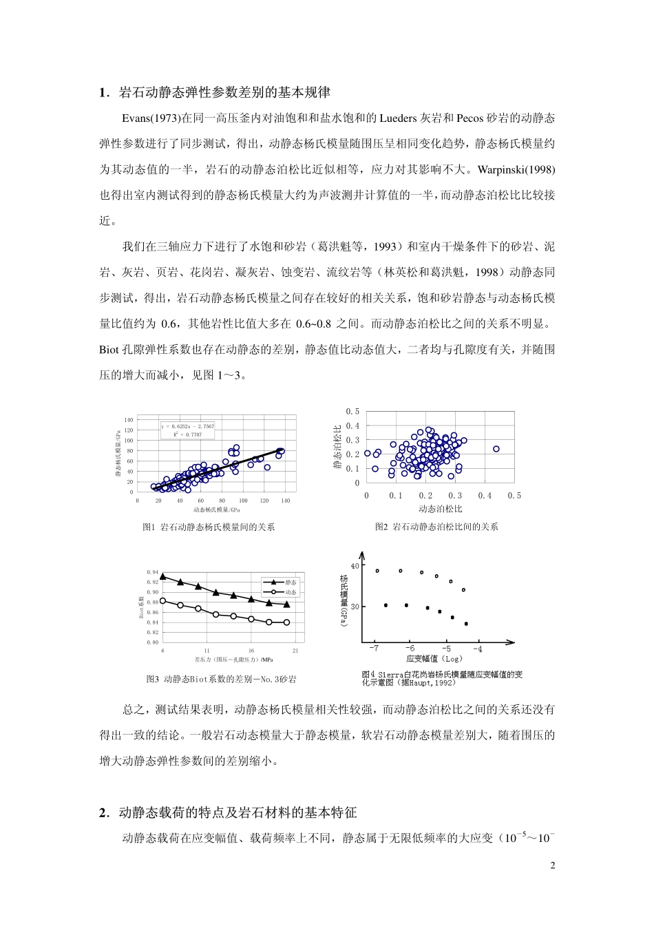 岩石动静态弹性参数差别的微观机理_第2页
