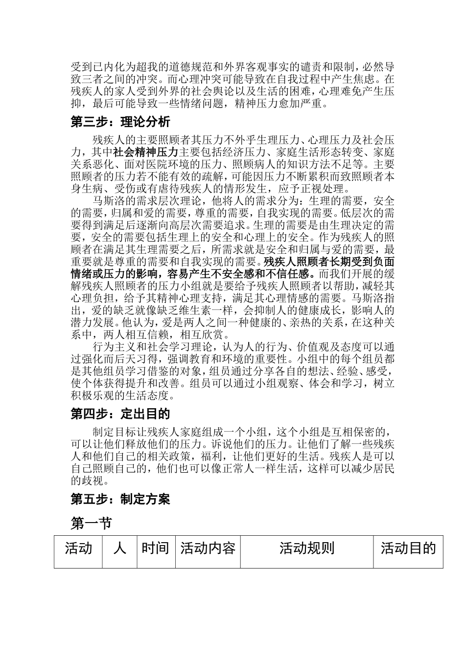 小组残疾人家人压力 2_第2页