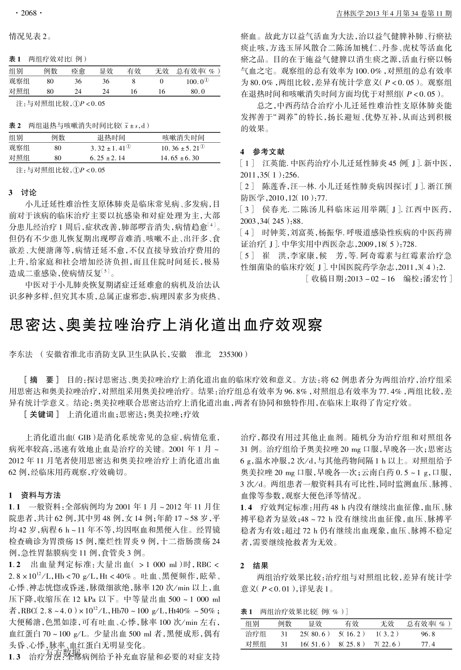 小儿迁延性难治性支原体肺炎的临床分析_第2页