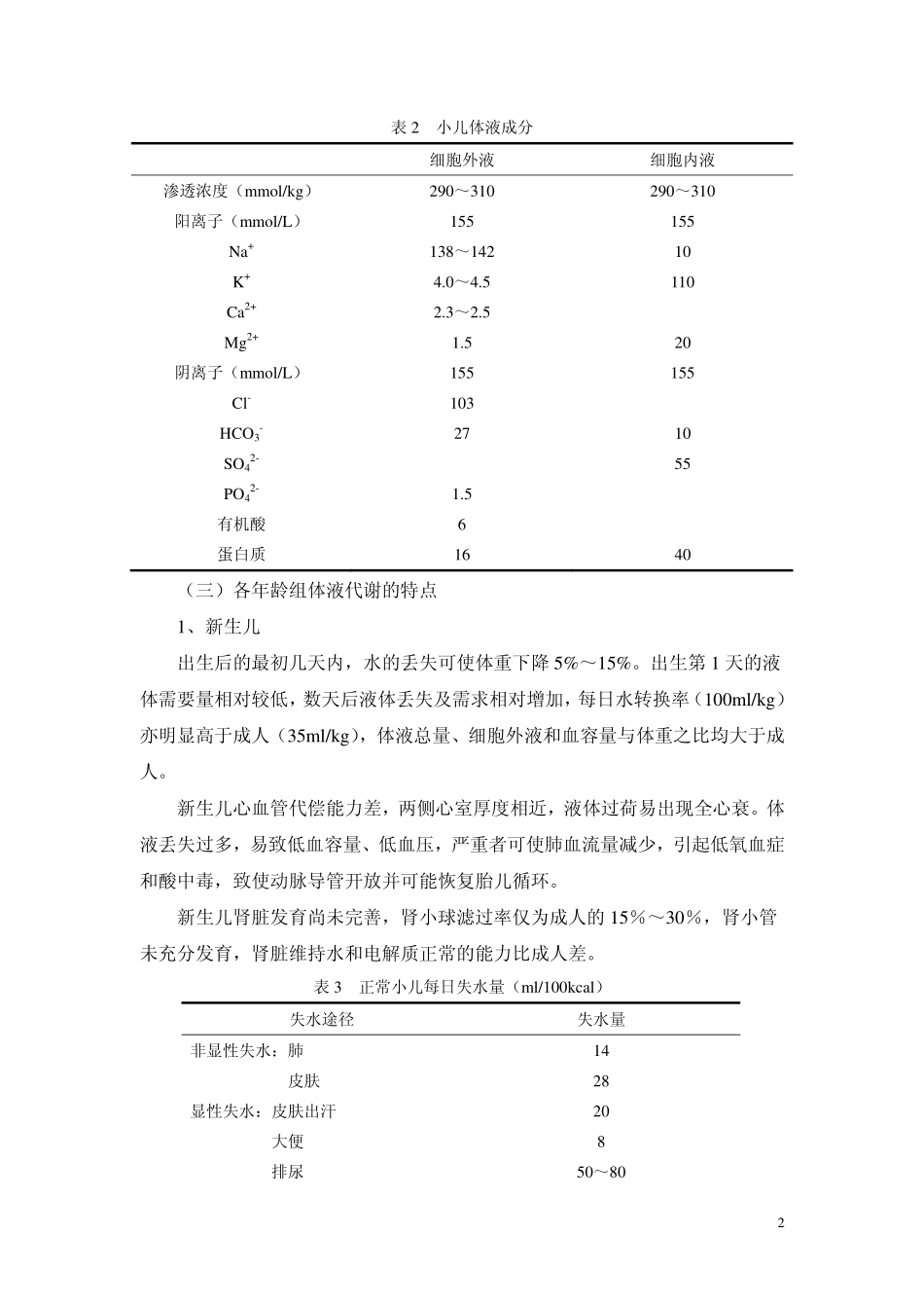 小儿围术期液体和输血管理指南(2009)_第2页