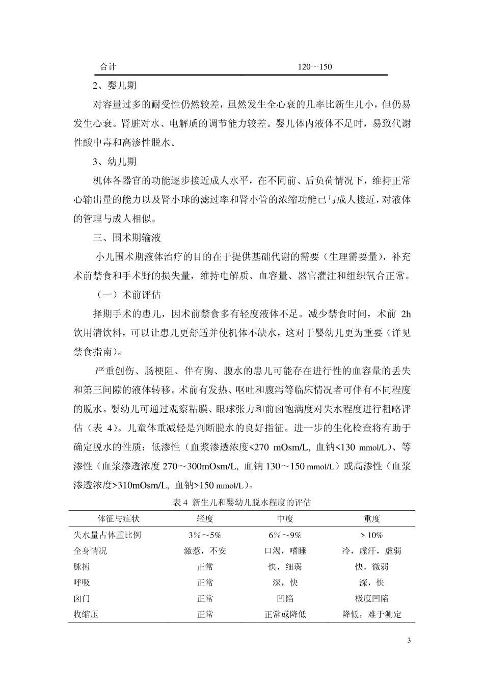 小儿围术期液体和输血管理指南(2009)_第3页