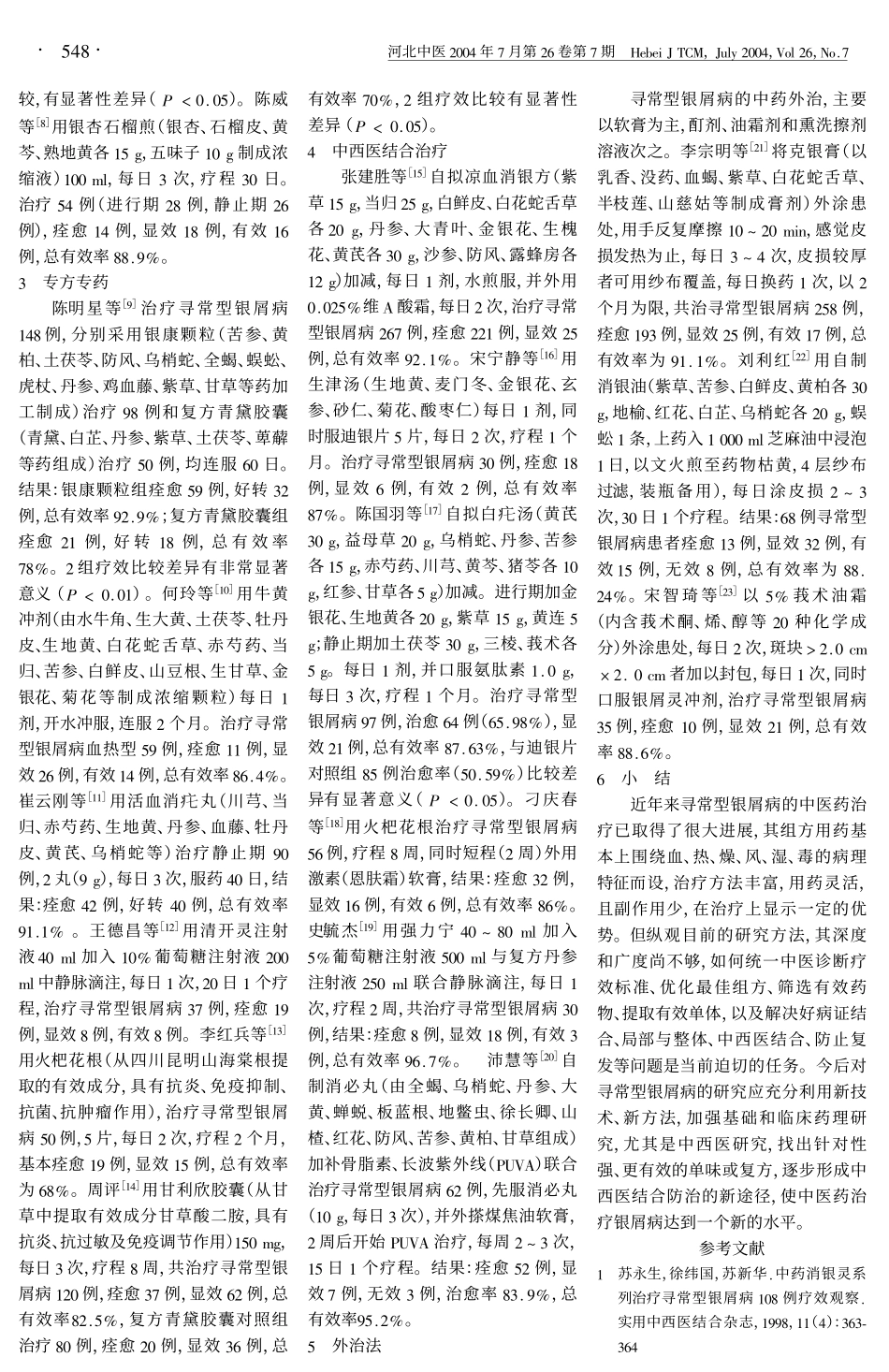 寻常型银屑病的中医治疗概况_第2页