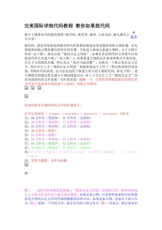 完美国际修改头像代码