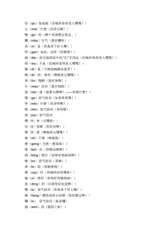 学嘢啦~广东人睇得明,但未必打得出的粤语字!