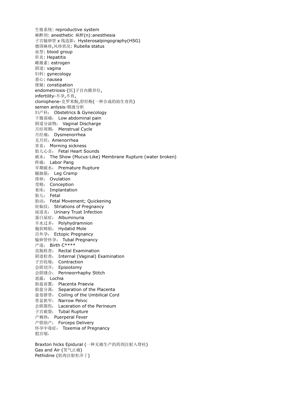 孕期常用单词_第3页
