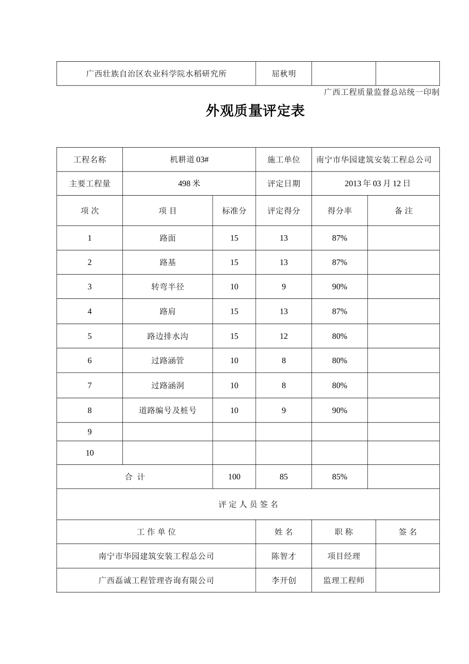 外观质量评定表_第3页
