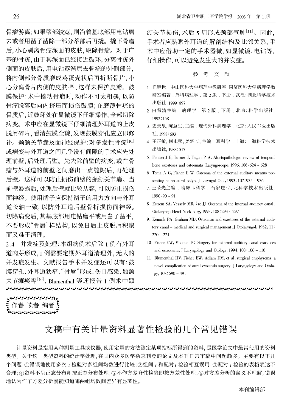 外耳道骨瘤与骨疣6例报道_第3页