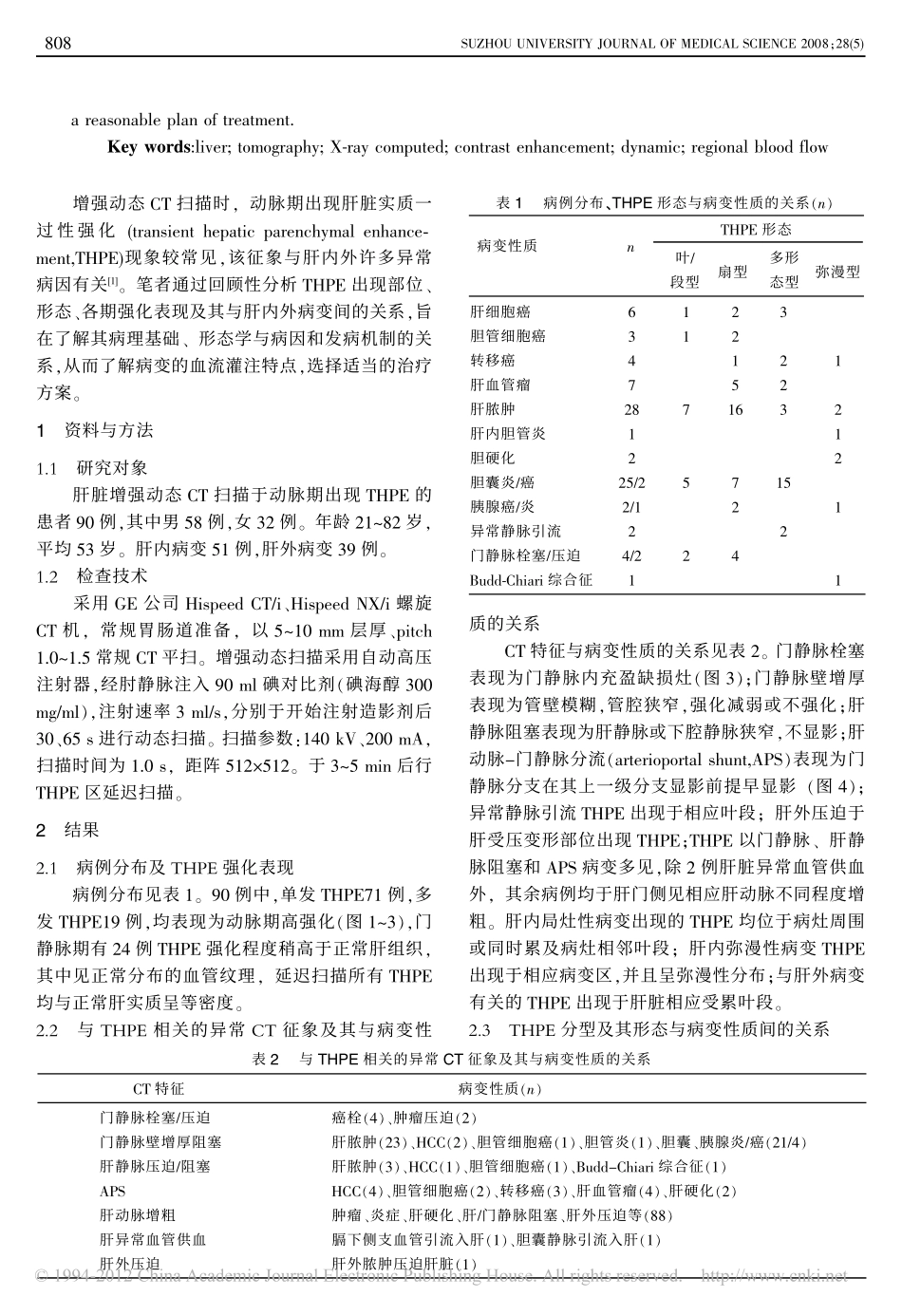 增强动态CT扫描动脉期肝实质一过性异常强化的临床意义_高回青_第2页