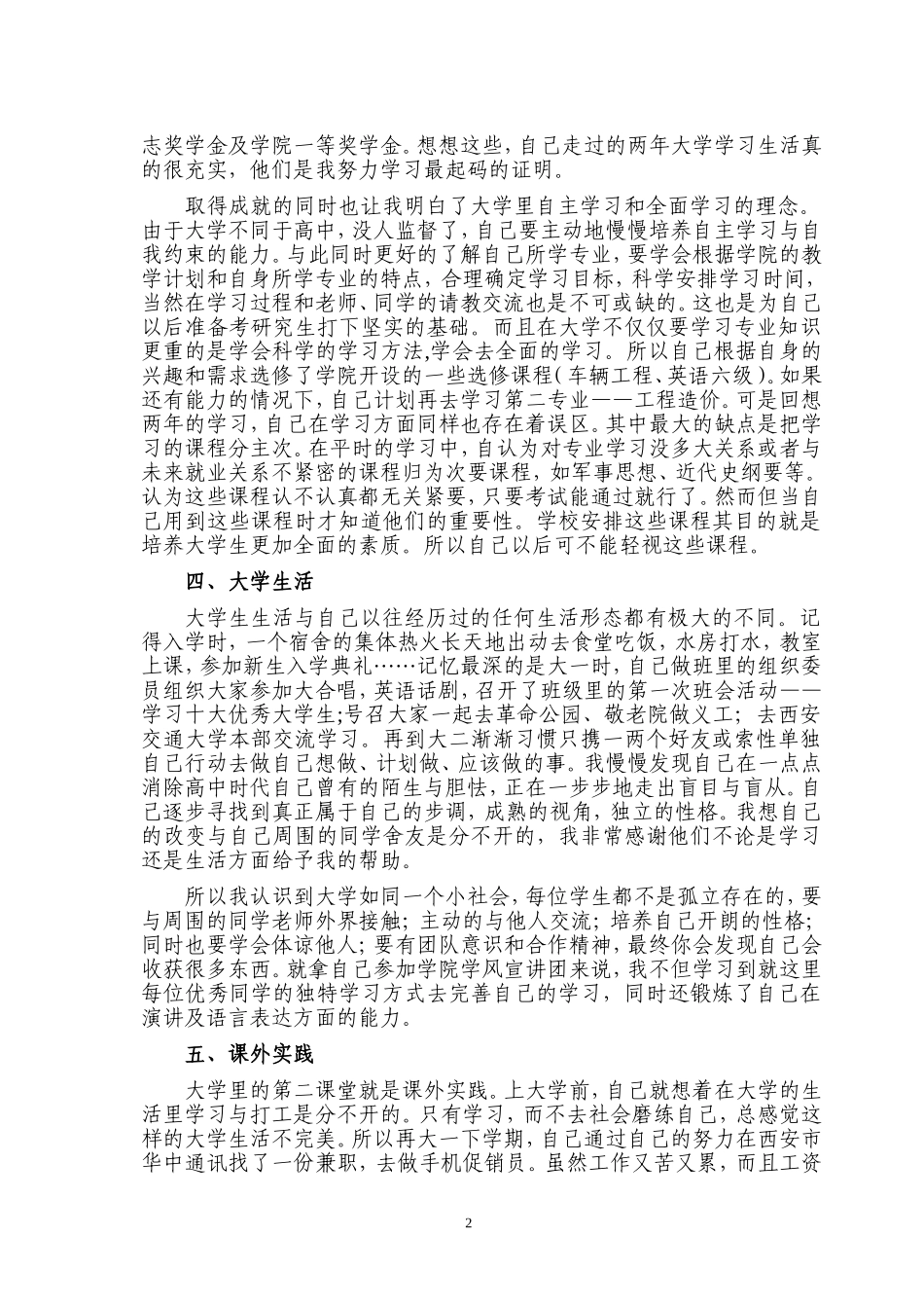 在大学里的感悟成长_第2页