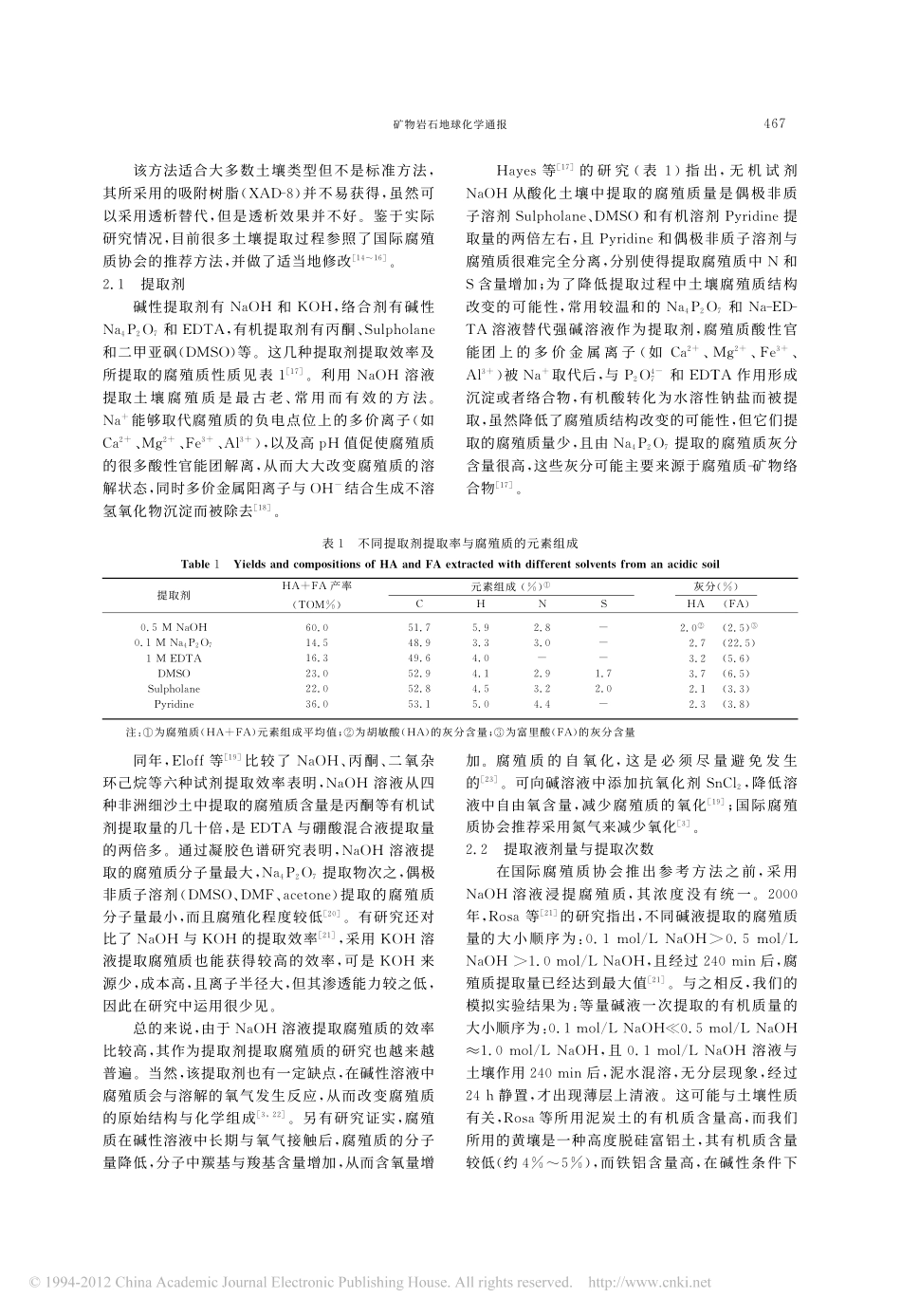 土壤腐殖质提取和分组综述_第3页