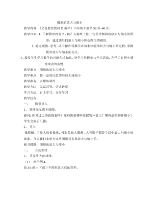 图形的放大与缩小