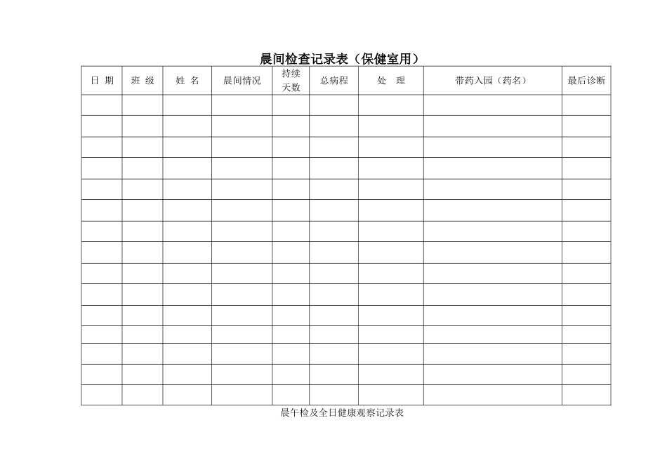 卫生保健表格_第1页